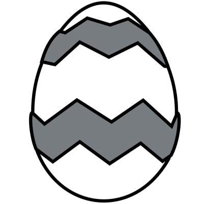 Molde Mona Pascua chocolate Huevo grabado Zigzag