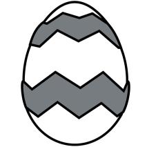 Molde Mona Pascua chocolate Huevo grabado Zigzag