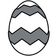 Molde Mona Pascua chocolate Huevo grabado Zigzag