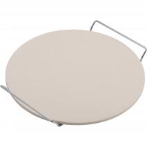 Piedra pizza redonda con soporte 33 cm