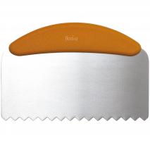 Esp�tula rasqueta pasteler�a ondas inox 22,5x11 cm