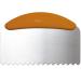 Esp�tula rasqueta pasteler�a ondas inox 22,5x11 cm