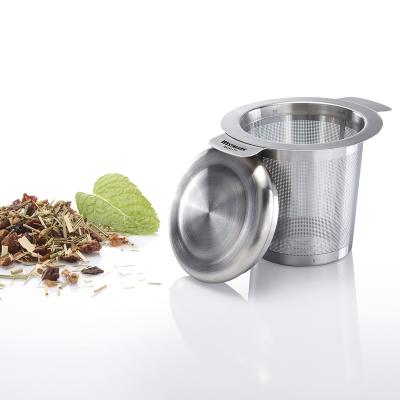 Filtro infusiones y té acero con tapa
