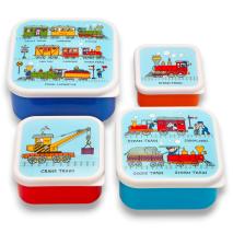 Set 4 fiambreras snack Trens