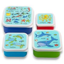 Set 4 fiambreras snack Ocean