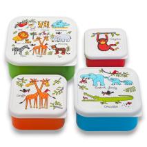 Set 4 fiambreras snack Jungla