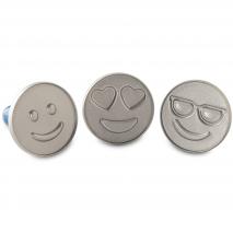Set 3 sellos galletas Emoji Cookie Nordic Ware