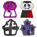 Set 2 cortadores galletas pl�stico Vampiro