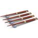 4 pares palillos japoneses con 4 soportes olas