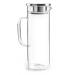 Jarra agua nevera cristal con tapa acero