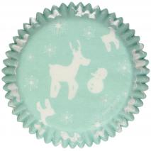 Papel cupcakes x48 Winter Wonderland