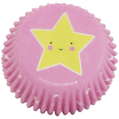 Papel cupcakes x50 Estrellas