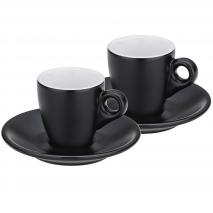 Set 2 tazas café espresso con platos