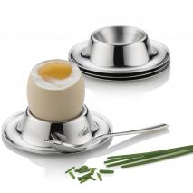 4x soporte huevo duro egg cup acero