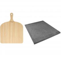 Set pedra pizza Etna i pala pizza fusta