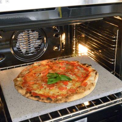 Etna Stone & Design placa lijada para horno para la cocción de pizzas piedra volcánica etnea pan y postres Piedra de piedra para pizza de 40 x 30 x 2 cm y pala de regalo 