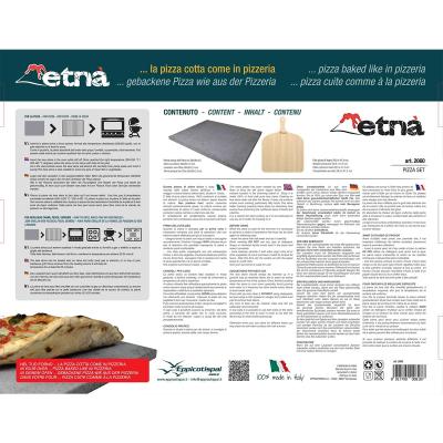 Set piedra pizza Etna y pala pizza madera
