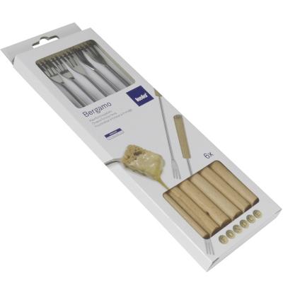 Set 6 tenedores fondue madera
