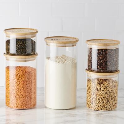 Bote de cocina Stor'eat cristal borosilicato tapa bamb�