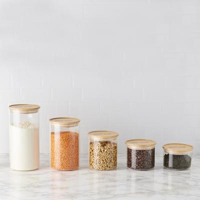 Bote de cocina Stor'eat cristal borosilicato tapa bamb�