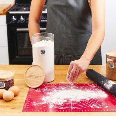 Bote de cocina Stor'eat cristal borosilicato tapa bamb�