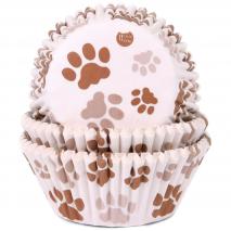 Papel cupcakes x50 Huella