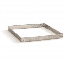 Cuadrado reposter�a perforado inox alto 3,5cm