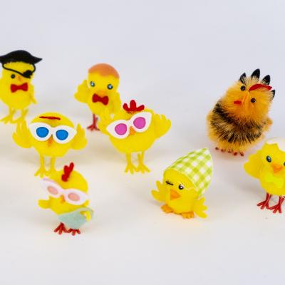 Gallo de colores Pascua 6 cm