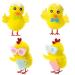 Pollito amarillo de lana gafas bolso/c�scara 5 cm