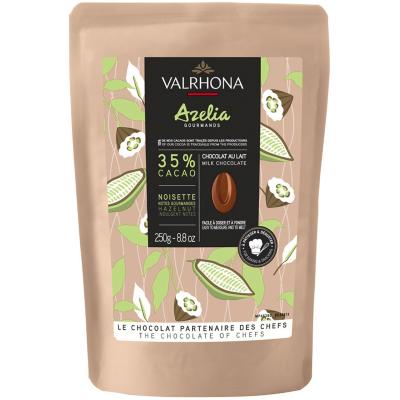 Cobertura chocolate leche Valrhona Azelia 35% 250