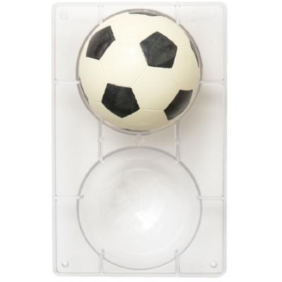Molde policarbonato chocolate pelota fútbol 12 cm