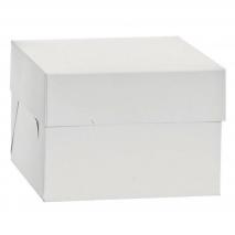 Caja para pasteles blanca 26x26x15 cm