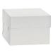 Caja para pasteles blanca 26x26x15 cm