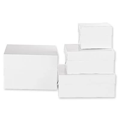 Caja para pasteles blanca 26x26x15 cm
