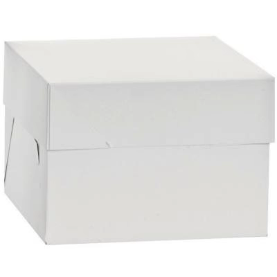 Caja para pasteles blanca 30,5X30,5X15 cm