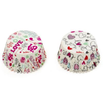 Papel cupcakes x36 Mensaje amor