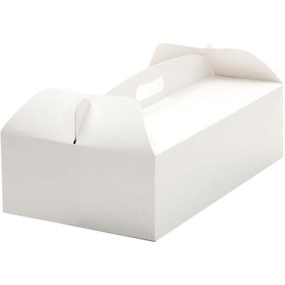 Caja para pasteles con asa rectangular