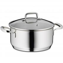 Olla acer 18/10 amb tapa vidre Flavoria