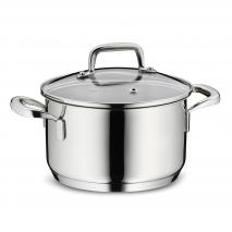 Olla acer 18/10 amb tapa vidre Flavoria