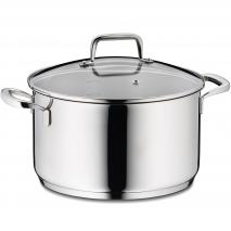 Olla acero 18/10 con tapa cristal