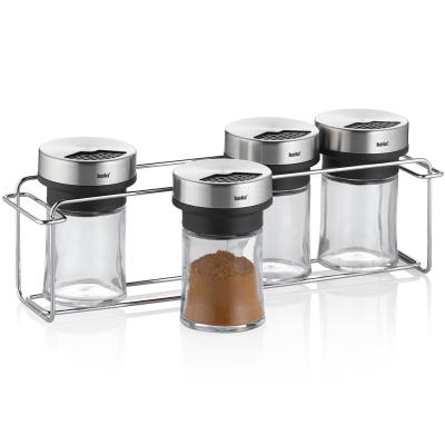 Rack con 4 especieros cristal 3 aperturas