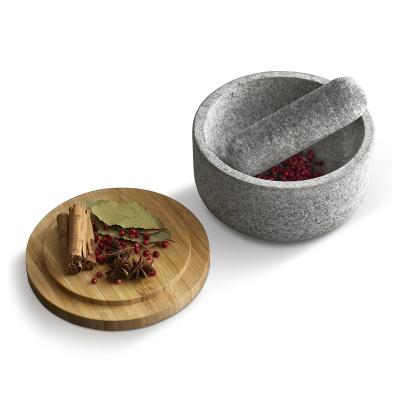 Mortero granito Dash Joseph con tapa bamb