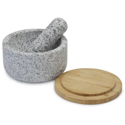 Mortero granito Dash Joseph con tapa bamb�