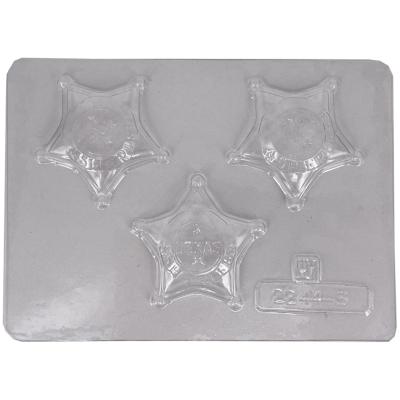 Molde Mona Pascua chocolate Sherif pistola y placa