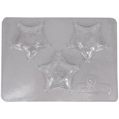 Molde Mona Pascua chocolate Sherif pistola y placa