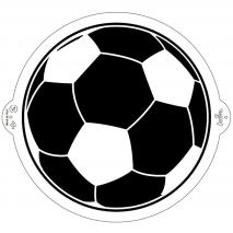 Stencil plantilla Pelota Ftbol 25 cm
