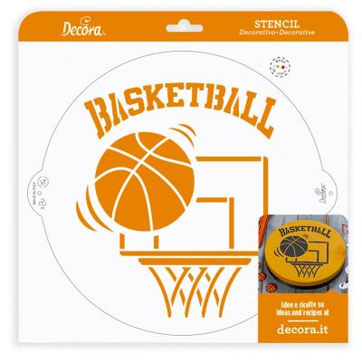 Stencil plantilla Baloncesto 25 cm