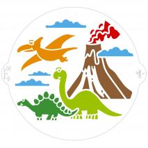 Stencil plantilla Dinosaures 25 cm