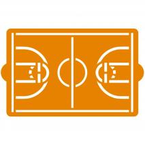 Stencil plantilla Campo Baloncesto 30x20cm