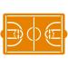 Stencil plantilla Campo Baloncesto 30x20cm